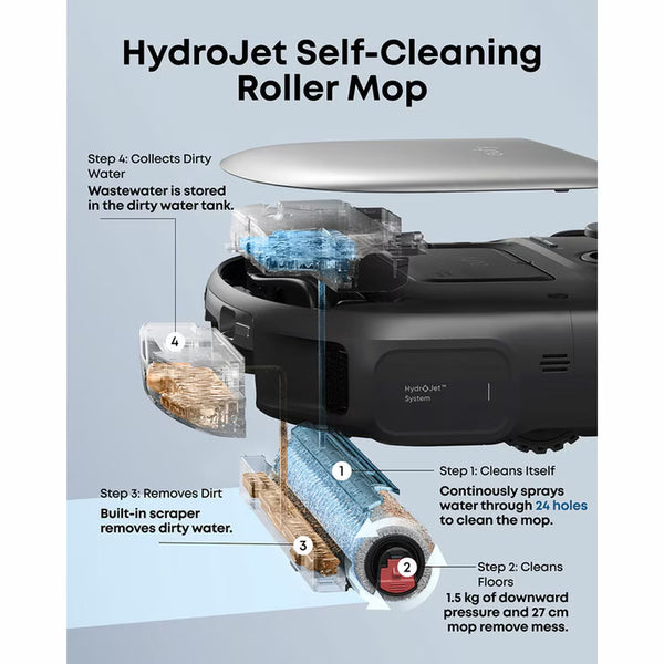 Eufy T211AV11 X12 Pro Robot Vacuum & Mop with Accessory Kit Bundle in Black