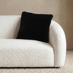 Mon Chateau Tweed Faux Fur Cushion in 3 Designs, 50 X 50 Cm