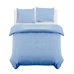 Divine Textiles-Plain Duvet Cover Bedding Set with Pillowcases – Soft & Smooth Everyday Bed Linen – Easy Care Comfortable Quilt Cover – Single Double King Super King Sizes Bedroom Set