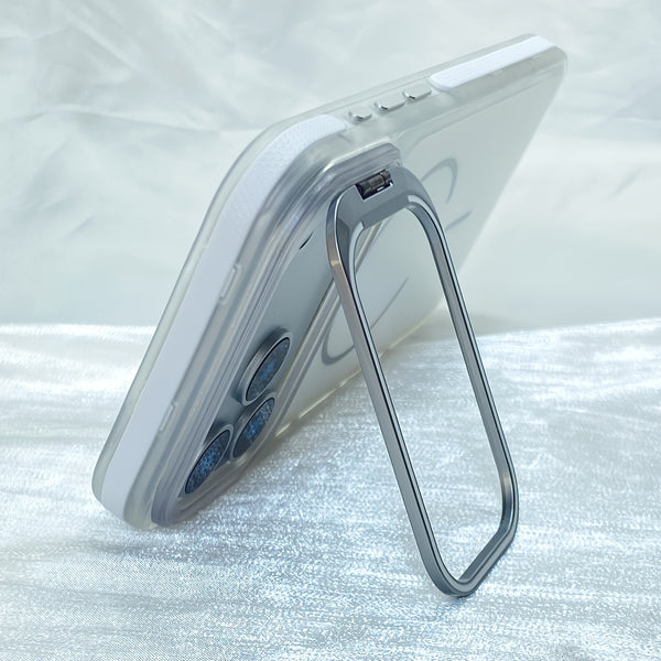 Phone Case - Magnetic Case with Kickstand for Iphone 17, 16, 15, 14, And 13 Pro Max, As Well As 14, And 16 Plus. It Is Compatible with Magsafe And Features a Built-In Stash Stand. This Hard Phone Bumper Cover Is Designed to Be Anti-Slip And Shockpro