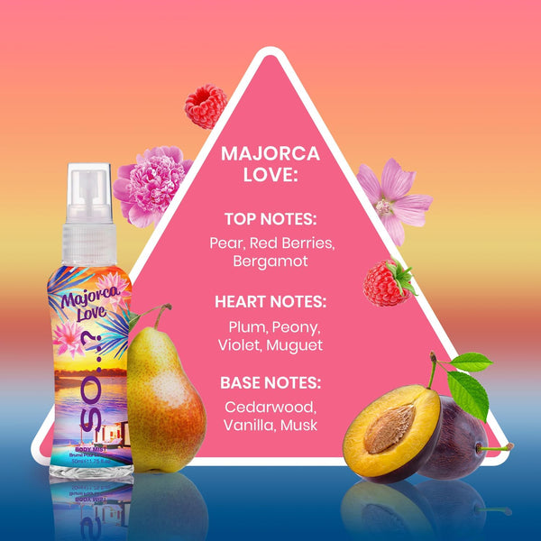 So…? Escapes Womens Gift Set, with Ibiza Dream, Bali Breeze, Mykonos Nights & Majorca Love, Fragrance Spray Set (4 X 50Ml)