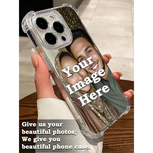 Phone Case - Personalized Transparent Anti-Drop Phone Cover with Custom Photo Printing, Featuring High-Definition UV Printing, Suitable for Iphone 17, 16 Promax, 16, 15 Promax, 15 Pro, 15, 14 Promax, 14 Pro, 14, 11, 11 Promax, 12, 12 Pro, 12 Promax