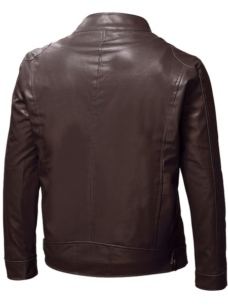 Men'S Biker Jacket for Fall Winter