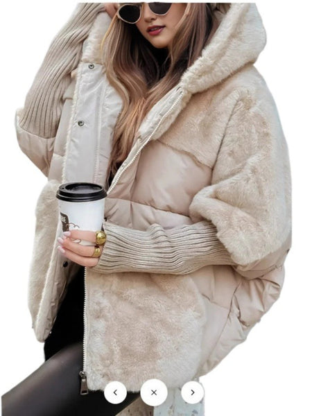 Women's Loose-Fit New Patchwork -Padded Coat for Autumn & Winter