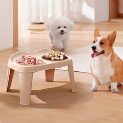 Dog Bowls with Stand, Adjustable Raised Dog Bowl for Large Dogs, Dog Feeding Station with 2 Stainless Steel Dog Bowls, Non-Slip elevated dog bowls