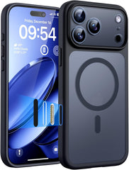 TOCOL Magnetic for Iphone 17 Pro Max Case 6.9-Inch, Compatible with Magsafe, Full Camera Protection, Built-In Magnetic Ring, Drop Protection Shockproof Translucent Matte Phone Cover