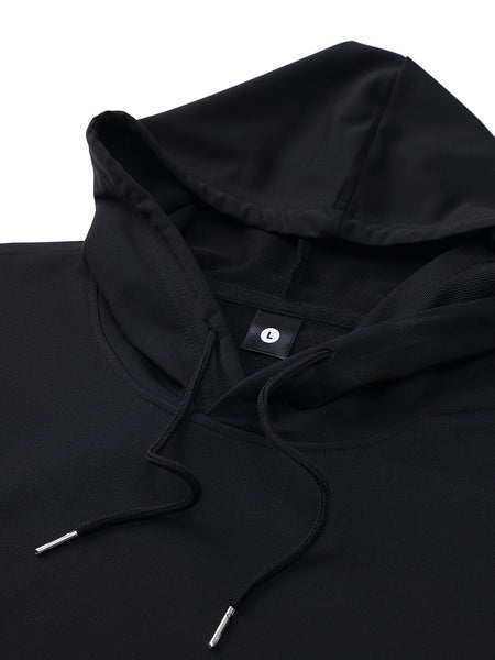 5pcs Men's Long Sleeve Sweatshirt Hoodie, Autumn/Winter Solid Color Plain Hooded Pullover with Drawstring Design and Kangaroo Pocket, Men's Casual Sportswear Top
