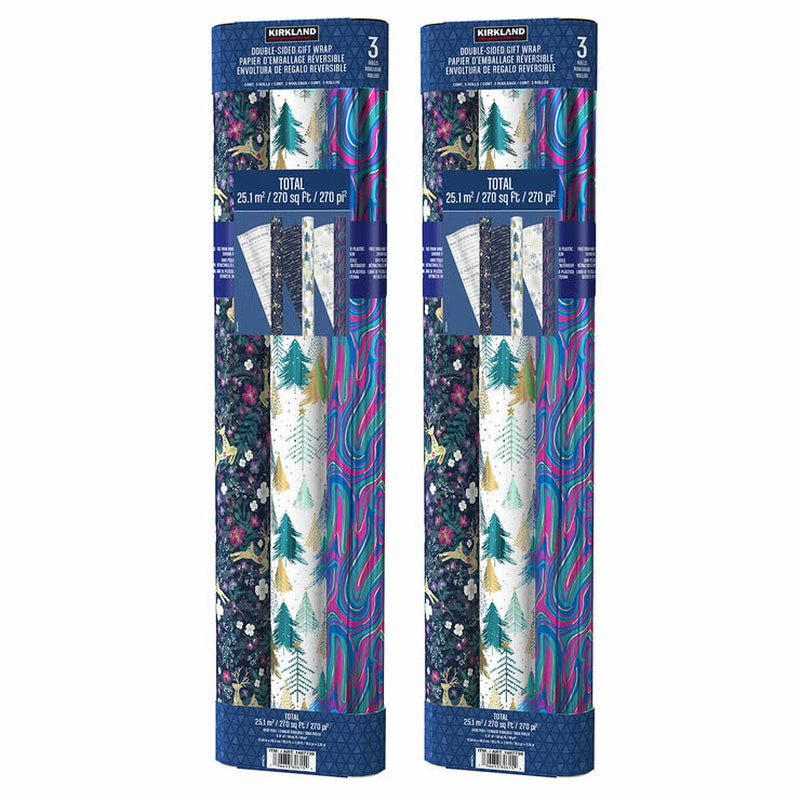 540 Sq Ft Christmas Trio Wrap Pack - Opulent