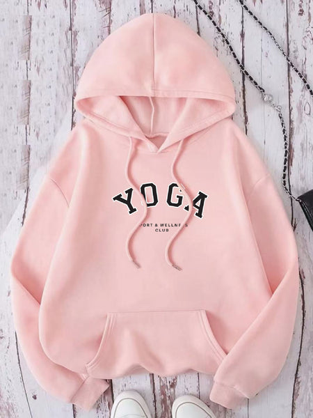 This Oversized Hoodie for Women Showcases a Striking Letter Print. It Has a Relaxed Fit And a Casual Pullover Style, Making It a Must-Have Layering Item for The Spring And Fall Seasons