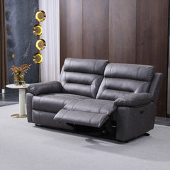 Lucca Grey Fabric Power Reclining Large 2 Seater Sofa