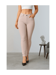 Women’s High-Waisted Stretch Jeans LOOK Jeggings Slim Fit Skinny Denim Trousers – Comfortable, Soft, Pull-On Elastic Waist Pants for Shaping Body Contour, Casual Everyday Wear, Lightweight, Breathable, Stretchy Jean Leggings, Fashion Essentials, Slimming