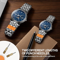 JOREST Watch Link Removal Kit, Watch Band Repair Tool for Strap Adjustment, Watch Resize Shortening Tool, Bracelet Chain Pin Remover, Watch Adjuster, Watch Hammer, with User Manual, Punch Pins