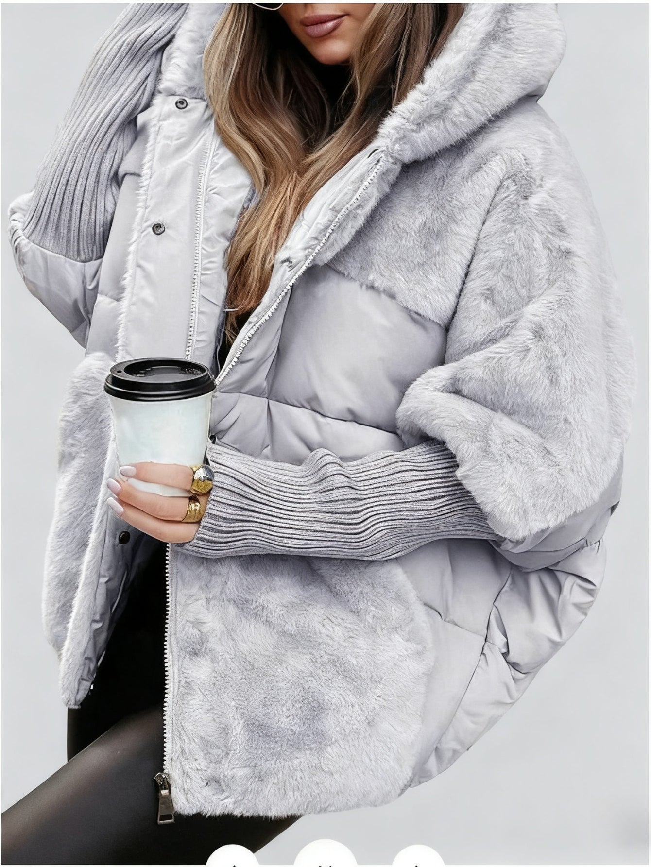 Women's Loose-Fit New Patchwork -Padded Coat for Autumn & Winter