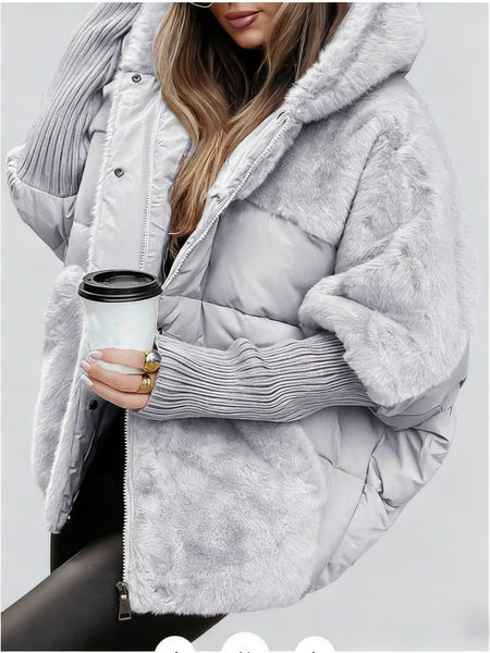 Women's Loose-Fit New Patchwork -Padded Coat for Autumn & Winter