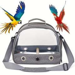 Portable Bird Travel Carrier with Stand and Shoulder Strap - Ideal for Parrots and Small Birds - Secure and Comfortable Pet Carrier Bag for Travel and Outdoors