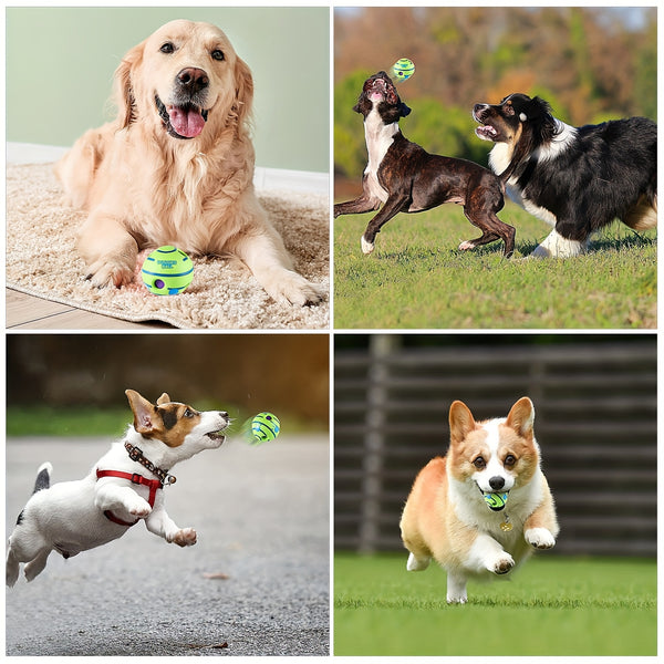 Engaging Giggle Ball Designed for Both Dogs And Cats - A Pet Puzzle Toy That Produces Distinctive Giggling Noises - Sturdy Chew Toy to Alleviate Boredom - Made from Safe Vinyl - Measures 12.95 cm, Without Battery