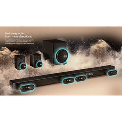 Hisense AX5100G 5.1Ch, Soundbar with Wireless Subwoofer, 2 Rear Speakers and Bluetooth