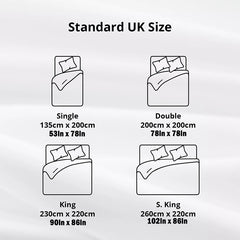 Tog 15 Bedding Grid Quilted Duvet- Ultra-Sof, Warm And Fluffy (White, All Size, Single 135x200cm/ Double 200x200cm/ King 230x220cm/ Supe King 260x220cm)