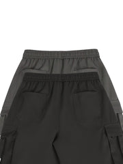 2pcs Men'S Cargo Shorts, Drawstring Waist Multi-Pocket Men'S Shorts
