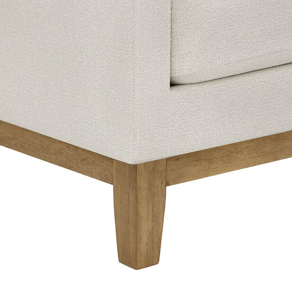 Henredon Murphy Cream Fabric Corner Sofa with Reversible Chaise