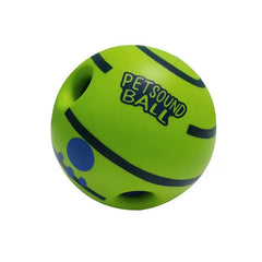 Interactive Giggle Ball for Dogs & Cats - 14cm Training Balls Toy Ball for Dogs Durable Dog Chew Ball for Teeth Cleaning Indestructible Rubber Chew Toy Natural Rubber Teething Ball Squeaky Dog Toy for Interactive Play Self-Entertainment Dog Ball for Alone