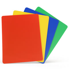 TIJAR® Flexible Chopping Board Set – 4 Colour Cutting Mats, BPA-Free Plastic Boards for Meat, Vegetables & Kitchen Prep (38cm)
