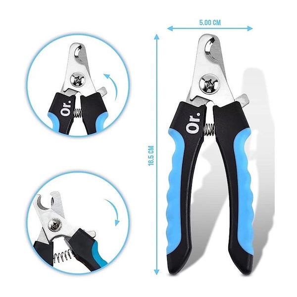 Or. Dog Nail Clippers for Large, Medium and Small Breed Professional Pet Nail Clipper Suitable for Cats, Rabbits and Guinea Pigs With Safety Lock and Protective Guard to Avoid Over Cutting