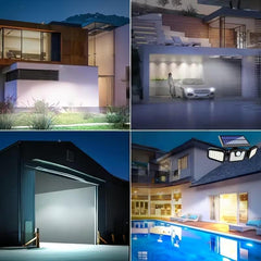 74 LED Solar Wall Light; Human Motion Sensor Solar Light; Outdoor Wall Lamp with 3-Level Brightness Adjustment; Suitable for Gates, Yards, Garages, and Pathways; Solar Powered; 270° Wide-Angle Illumination.