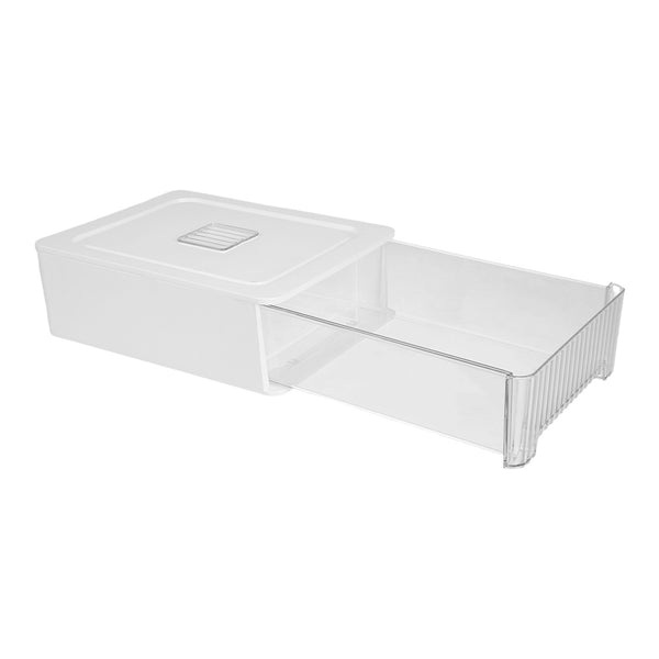 1pc Closet Storage System - Modular Stackable Bin with Dividers, 35x26x12cm Acrylic Organizer for Underwear, Accessories, 3 Styles (Open/12-Section/18-Section)