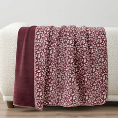 Casual Living Reversible Purple Plush Throw, 127 X 177 Cm