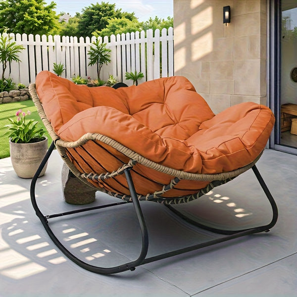 Skin-friendly Comfortable Outdoor Deck Rocker, Royal Papasan Chair