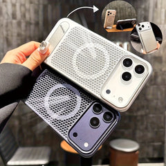 Phone Case - Premium Magnetic Phone Cover for Iphone 17 Pro Max And 16 Pro Max Featuring a Breathable Design for Heat Dissipation, a Durable Electroplated Hard Shell, And Lens Protection, Also Compatible with Model 15