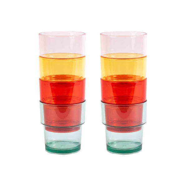 Navigate Strawberries & Cream Acrylic Tumblers, 8 Pack