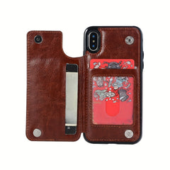 Phone Case: Compatible with iPhone 17 Promax/Pro/ Air, 16 Plus, 15, 14 Pro Max, 13, 12 and Galaxy S22/23/24/25 Plus Ultra FE.Perfect Gift. Wallet Case with Card Holder, Kickstand Card Slots Case, Double Magnetic Clasp and Durable Shockproof