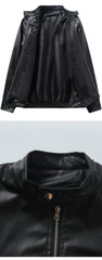 New Autumn/Winter Men's Jacket, European/American Style Motorcycle Jacket, Men's Stand Collar Windproof Winter Outerwear