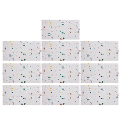 10 Sheets Marble Tile Stickers Stick on Tiles Peel and Stick Backsplash PVC Waterproof Oilproof Self Adhesive 30x60cm for Kitchen Bathroom Home Decor