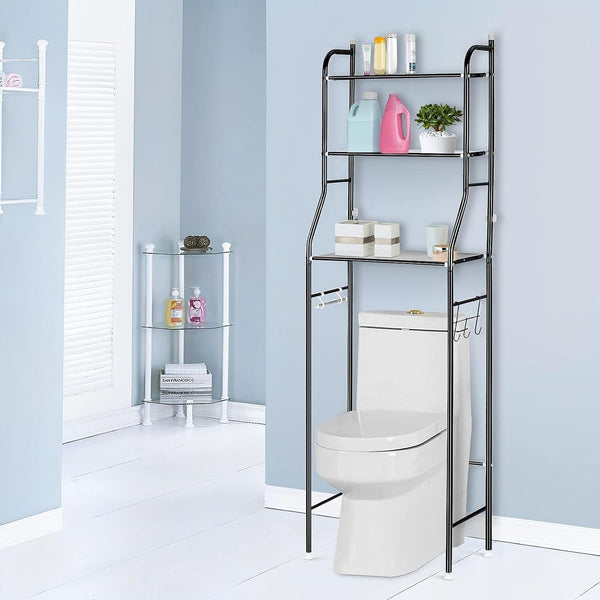 3 Tier Over Toilet Storage Rack Bathroom Laundry Washing Machine Shelf Organizer