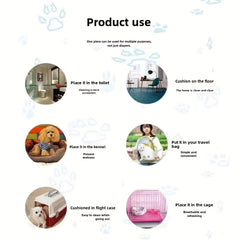 10/50/100pcs Super Absorbent Dog Diaper Mats, Leak-Proof, Quick-Dry Thick Deodorant Puppy Urine Pads Dog Toilet Mats For Potty Training Made of Polyester Fiber