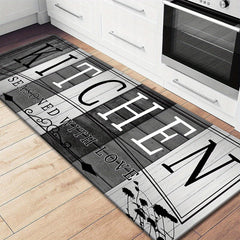 1pc Kitchen Mat, Polyester Fiber Crystal Velvet, Hand Wash Only, Comfortable Cushioning, for Kitchen Laundry Room Hallway Living Room, Ideal Holiday Gift Choice, ≥800g/㎡