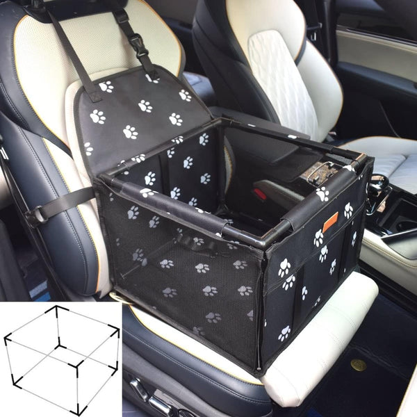Pet Dog Car Seat, Pet Carrying Basket Suitable for Small Dogs And Cats, Foldable Pet Travel Car Seat Box