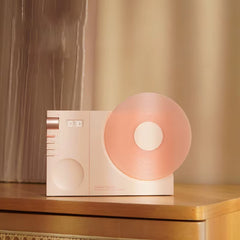 Time Vinyl Record Player Retro Bluetooth Stereo Speakers Small Wireless Clock High Quality Home CD Player
