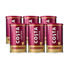 Costa Coffee Smooth Medium Roast Instant Coffee, 6 X 100G