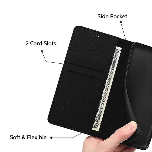 Luxury Case for iPhone 16 Pro Max Plus, 15 Pro Max Plus, 14 Pro Max Plus, 13 Pro Max mini, 12 Pro Max Mini, 11 Pro Max XS MAX XS X SE 8 Plus 7 Plus 6 6S PlusLeather Phone Case Cover, PU Faux Leather Wallet Book Folio Flip Magnetic Shockproof Case with Car
