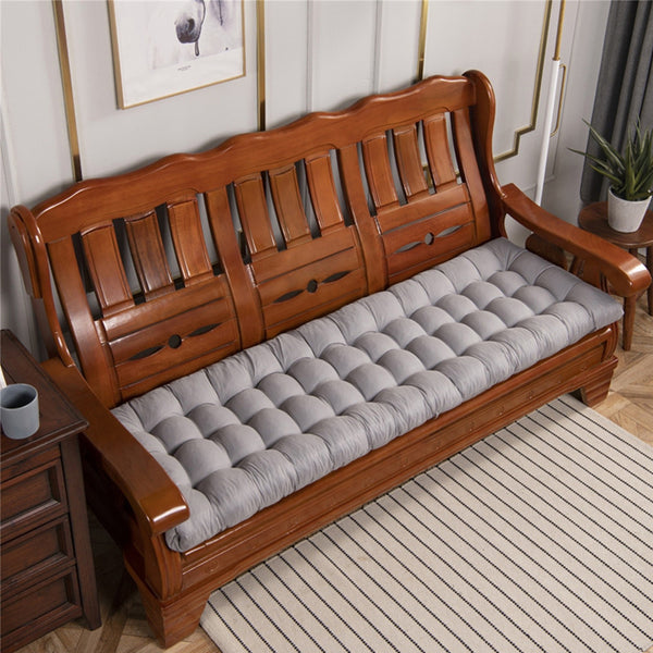 Garden Bench Cushion Chair Cushion, Sun Lounger Cushion Pads 160*50*8cm Thick Garden Recliner Chair Replacement Anti-Slip Cushion Sunbed Cushion 2 3 Seater Seat Pad for Porch Swing Patio Lawn Various Colour Options