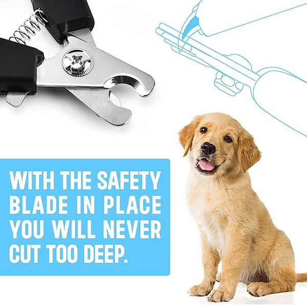Or. Dog Nail Clippers for Large, Medium and Small Breed Professional Pet Nail Clipper Suitable for Cats, Rabbits and Guinea Pigs With Safety Lock and Protective Guard to Avoid Over Cutting