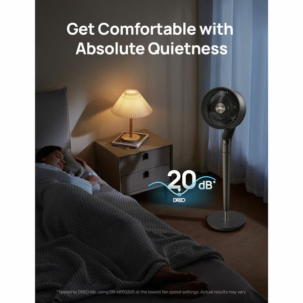 DREO Turbopoly™ 350S Smart Pedestal Fan with 3D Oscillation