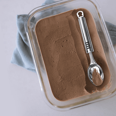 AEX Stainless Steel Ice Cream Spoon - Long Handle Scooper for Sorbet, Melon, & Dessert - Durable & Easy Clean - Versatile Kitchen Utensil for Ice Cream, Yogurt, Coffee, & More - Sleek Design - Perfect for Home, Restaurant, & Party