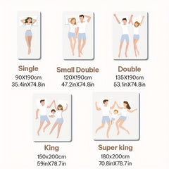 Single/Small Double/Double/King 20cm/25cm Comfortable Mattress, Rhombus White, Medium Firm Mattress 7 Layerss, No-Noise Innerspring Pocket Springs, Suitable for Bedroom, Breathable, Relaxing, Bedroom Furniture, Christmas Decorations Mattress In A Box
