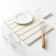 Stone Kitchen Countertop Drain Mat, Foldable Diatomaceous Earth Dish Drain Mat, Suitable for Bowls, Plates, And Cups, 40 X 30 Cm