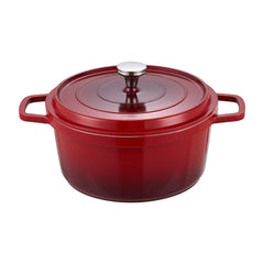 20cm/24cm Enamel Stew Pot, Double-Handled Non-Stick Soup Pot for Instant Noodles and Daily Cooking, Suitable for Gas Stove and Induction Cooker, White/Green/Red